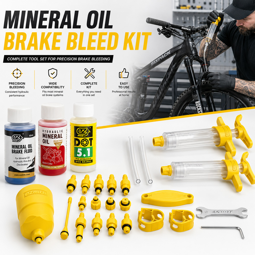 Brake Bleeder Kit - Olej mineralny do hamulców rowerowych, zestaw