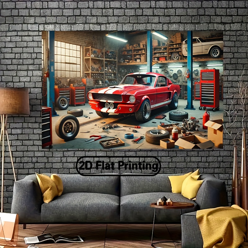 Tło Warsztatu Samochodowego z  – Auto Repair Shop Background recenzja i cena