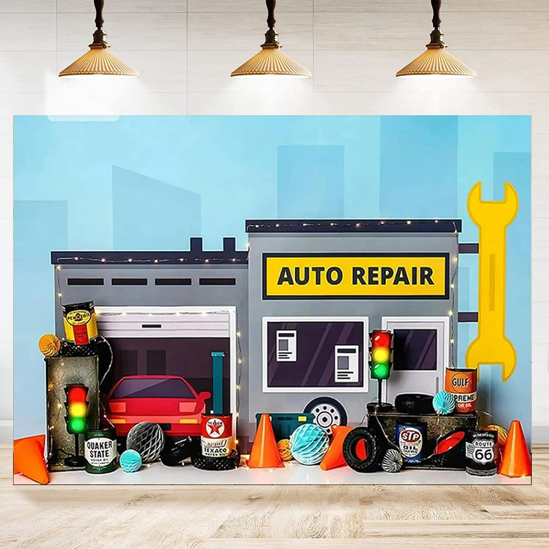 Tło fotograficzne do warsztatu – Auto Repair Shop Background recenzja i cena